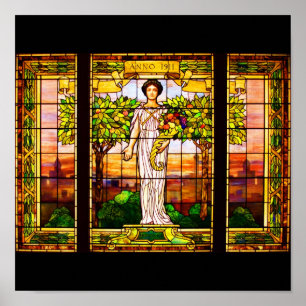 Poster-Stained Glass-Tiffany 9 Poster