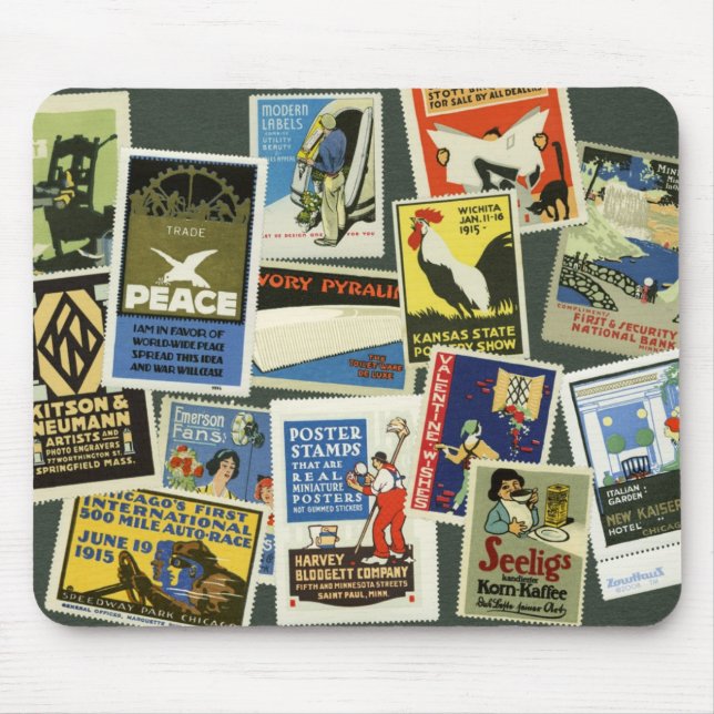 Poster Stamps Mouse Mat (Front)