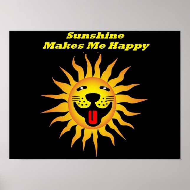 Poster Sunshine Makes Me Happy (Front)