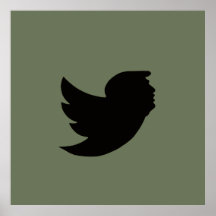 POSTER - T BIRD DESIGN - GREEN/BLACK