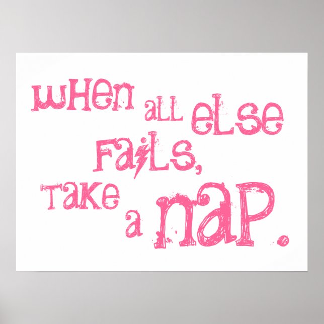 Poster - take a nap (Front)