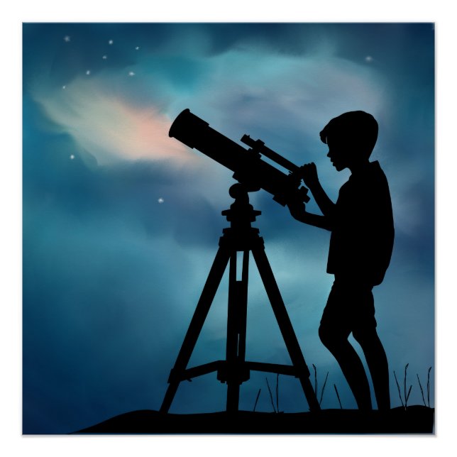 Poster Telescope Boy (Front)