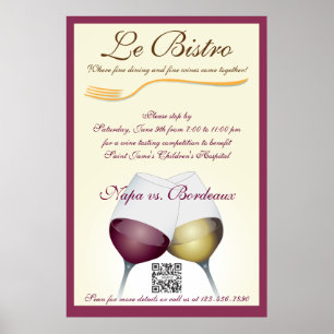 Poster Template Fine Dining French