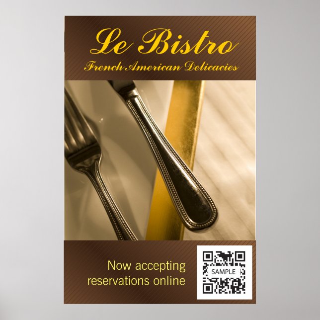 Poster Template Le Bistro (Front)