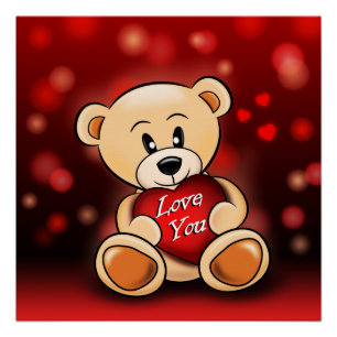Poster The bear loves you