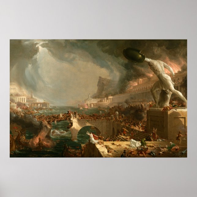 Poster The Course of Empire Destruction Cole T. (Front)