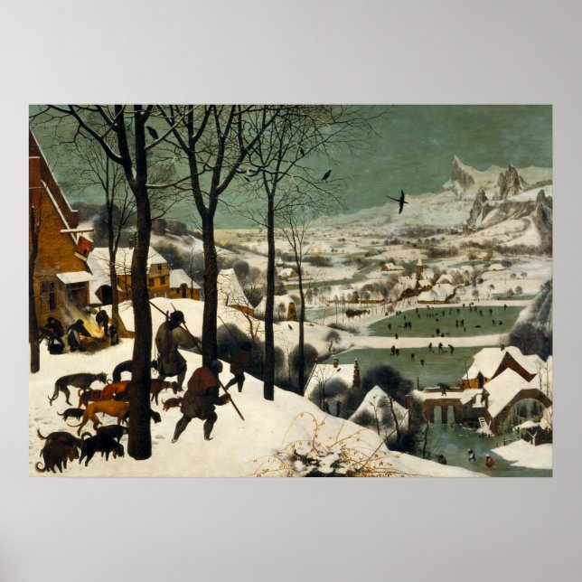 Poster The Hunters in the Snow Pieter Bruegel (Front)