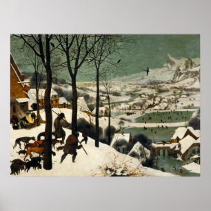 Poster The Hunters in the Snow Pieter Bruegel