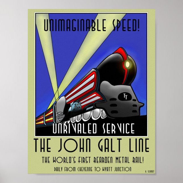 Poster - The John Galt Line Travel Poster (Front)