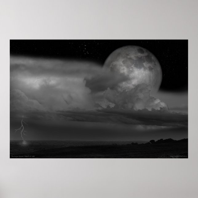 Poster: "The Super Moon" - March 19, 2011 Poster (Front)