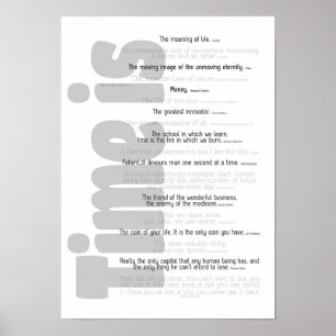 Poster - Time Is . . .