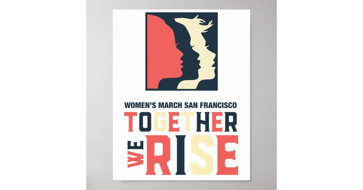 Poster Together We Rise Zazzle