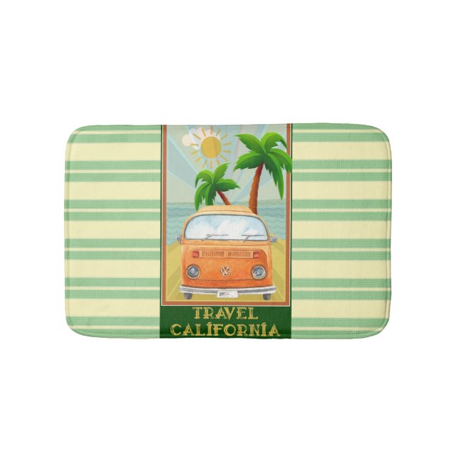 Poster:Travel California Bath Mat (Front)