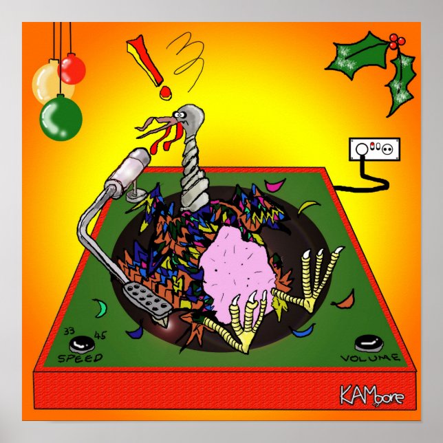 Poster "Turkey Table" - by Kev Moore (Front)