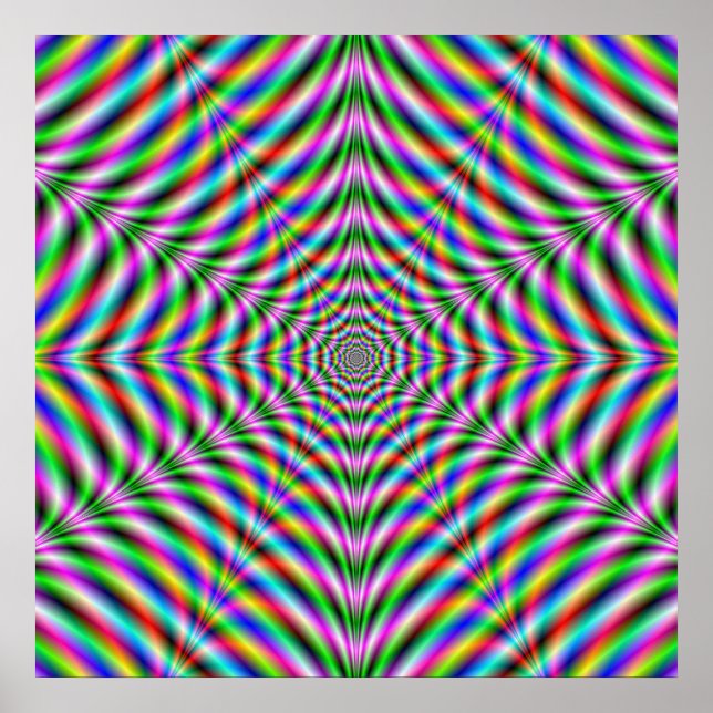 Poster  Twelve Pointed Psychedelic Web (Front)