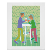 poster two men talking