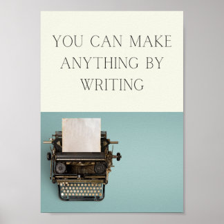 Poster typewriter