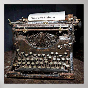 Poster, Underwood, old typewriter Poster