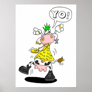 poster vache punk