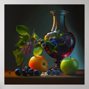 Poster Vase & Fruit
