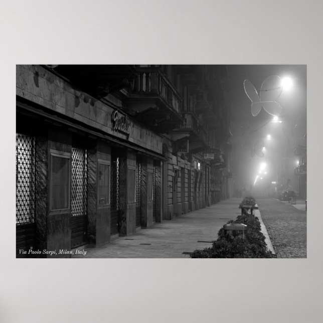 Poster: Via Paolo Sarpi, Milan, Italy Poster (Front)