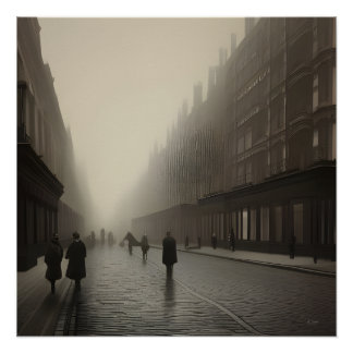 Poster - Victorian London Street
