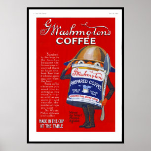 Poster Vintage Advertisement 1919 Coffee