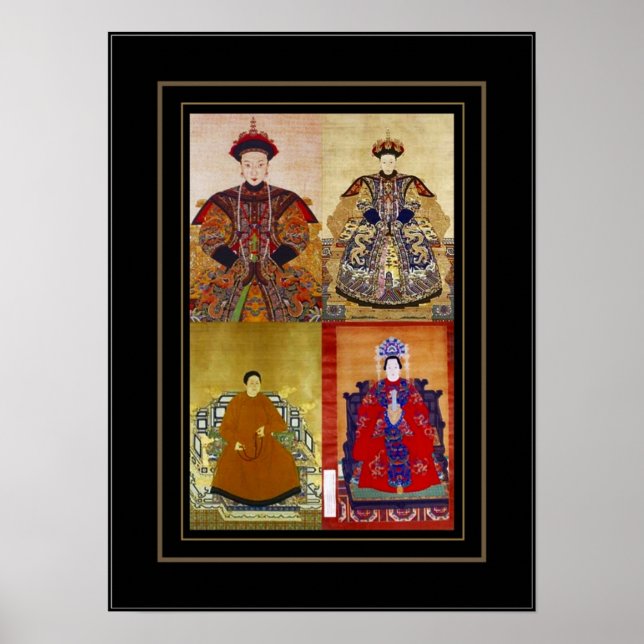 Poster Vintage Art Chinese Empress Collage (Front)