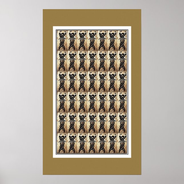 Poster Vintage Art Chinese Nuva_fuxi (Front)