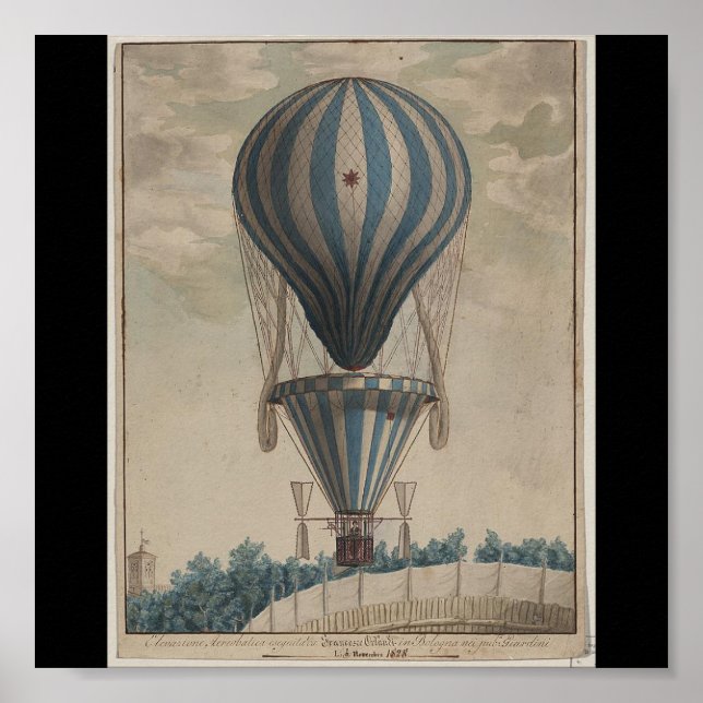 Poster-Vintage Art-Hot Air Balloons 22 Poster (Front)