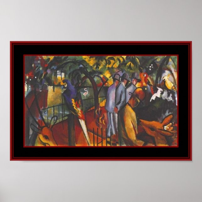 Poster Vintage Art Zoological Garden August Macke (Front)