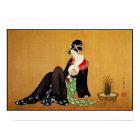 Poster Vintage Asian Art A beautiful woman