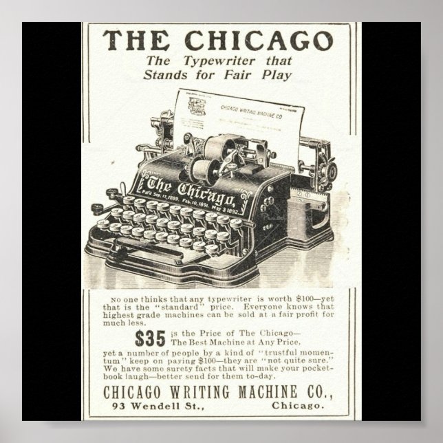 Poster-Vintage Chicago Art-The Chicago Poster (Front)