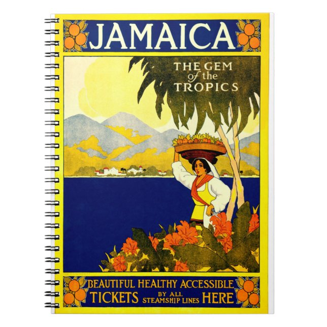 Poster vintage de jamaica notebook (Front)