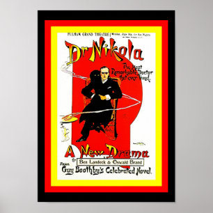 POSTER VINTAGE POP ART GUY BOOTHBY'S DR. NIKOLA