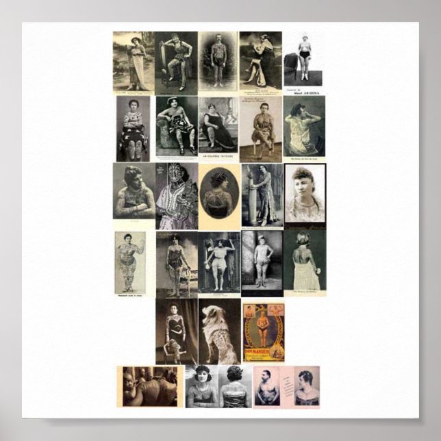 Poster-Vintage-Tattoos Poster (Front)