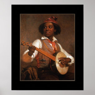 Poster Vintage The Banjo Player 2