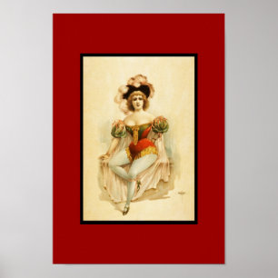 Poster Vintage Theater Woman