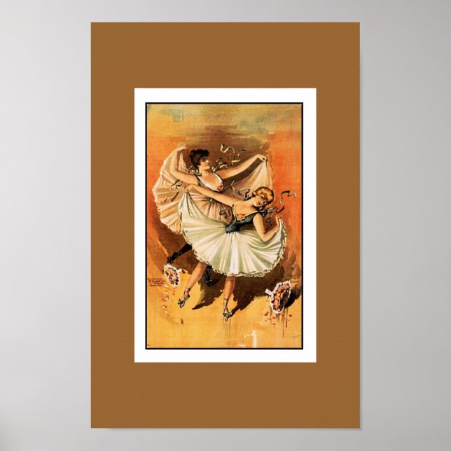 Poster Vintage Theatre Two Ballet Dancers (Front)