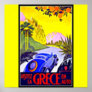 Poster-Vintage Travel Art-Greece Poster