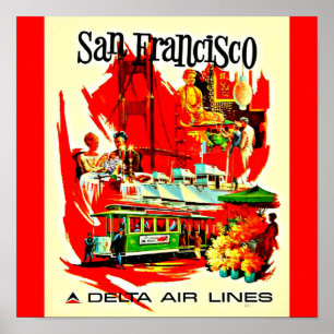 Poster-Vintage Travel Art-San Francisco Poster