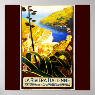 Poster-Vintage Travel-La Riviera Italienne Poster