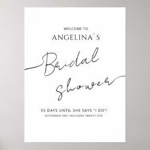 Poster  WELCOME for Bridal Shower