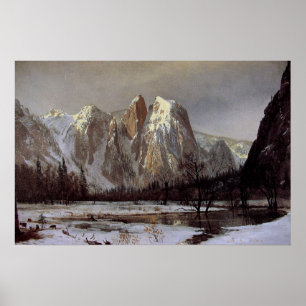 Poster With Albert Bierstadt Painting