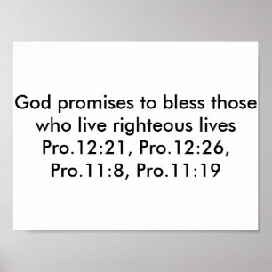 Poster with bible verses