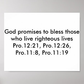 Poster with bible verses