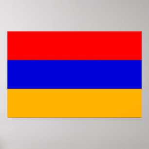 Poster with Flag of Armenia