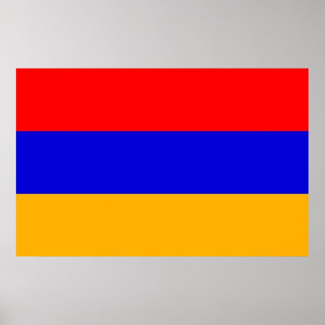 Poster with Flag of Armenia (Front)