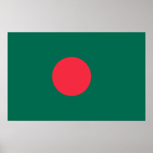 Poster with Flag of Bangladesh