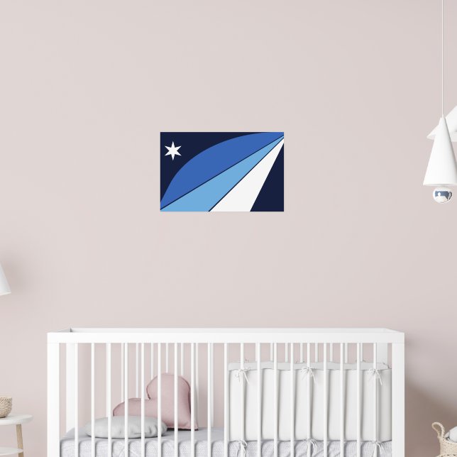 Poster with Flag of Columbia, South Carolina (Nursery 2)
